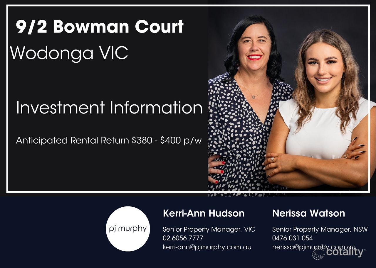 9/2 Bowman Ct, West Wodonga, VIC 3690