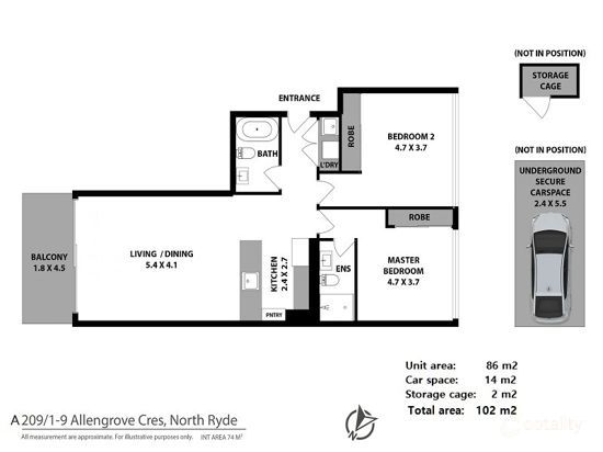209a/1 Allengrove Cres, North Ryde, NSW 2113
