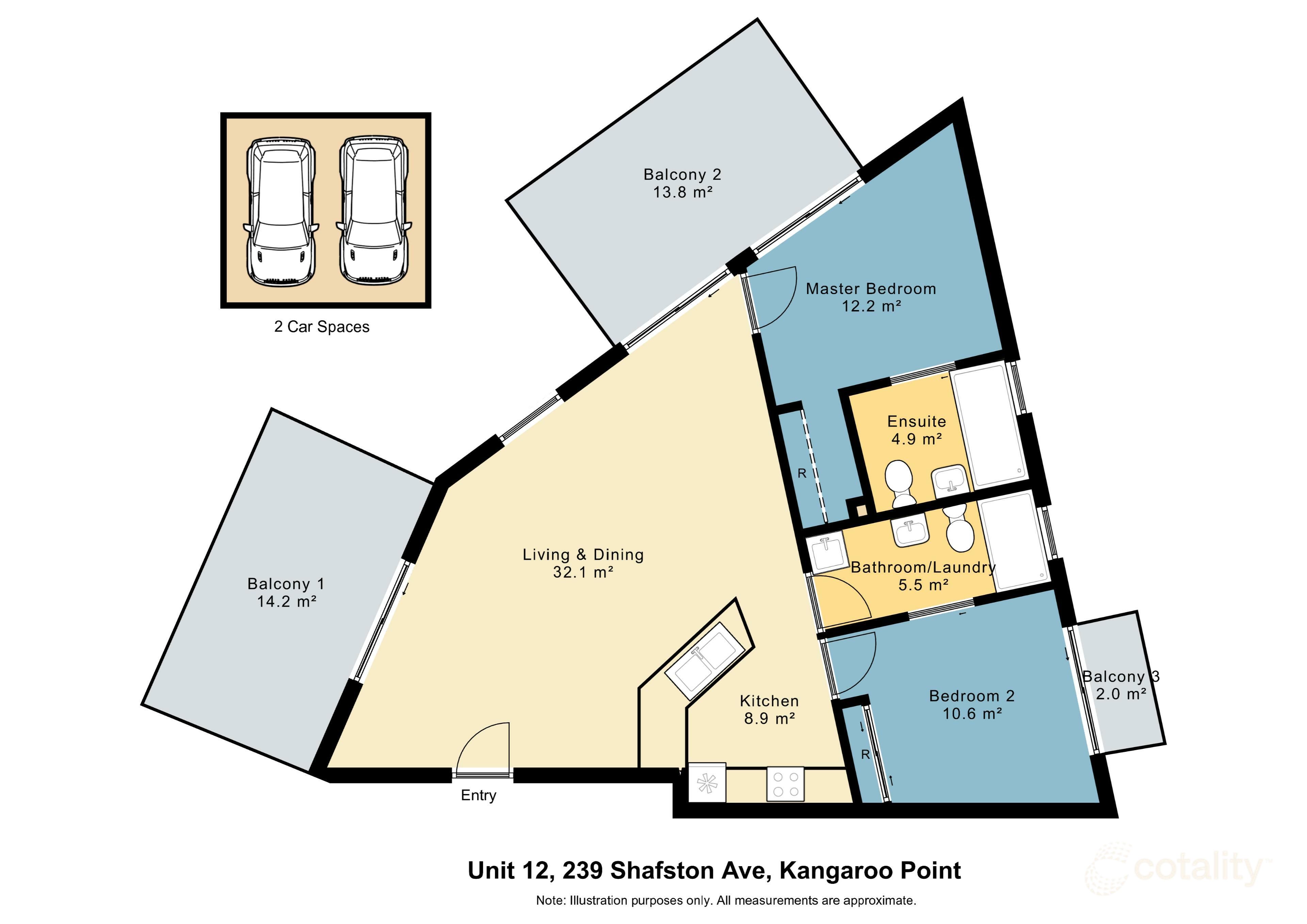 12/239 Shafston Ave, Kangaroo Point, QLD 4169