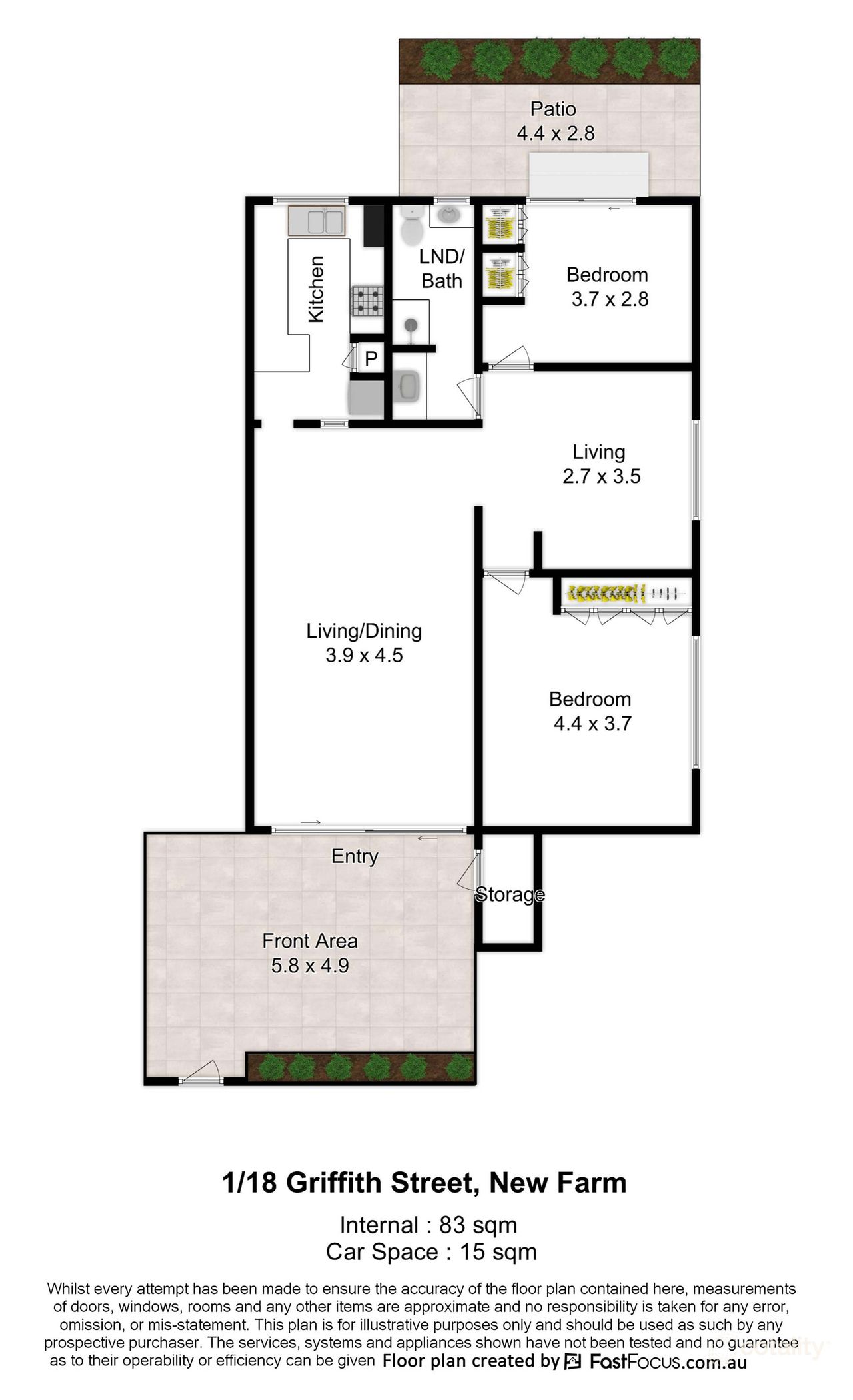 1/18 Griffith St, New Farm, QLD 4005