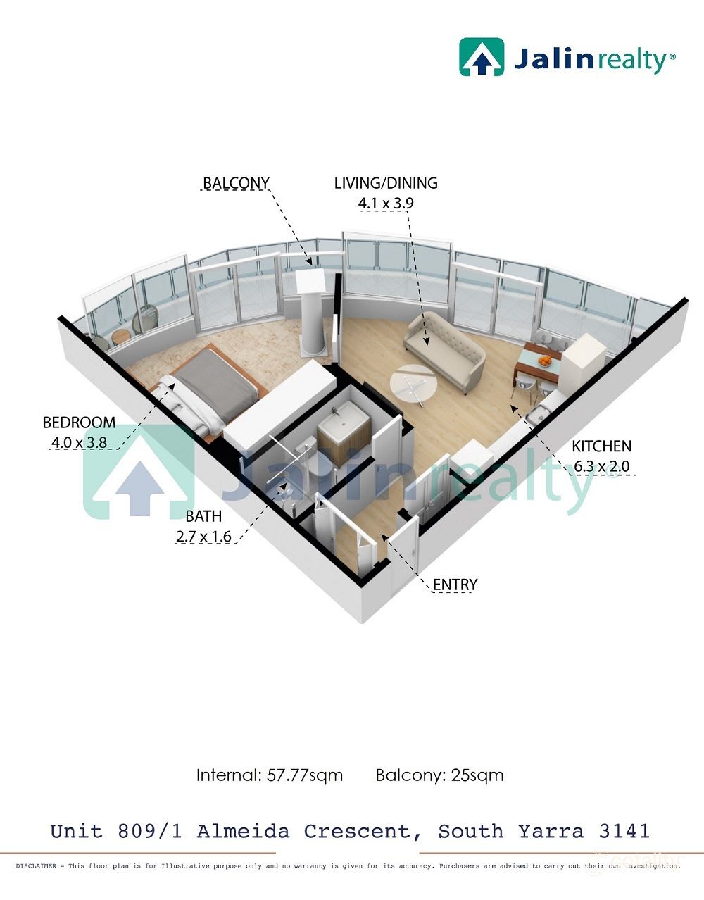 809/1 Almeida Cres, South Yarra, VIC 3141