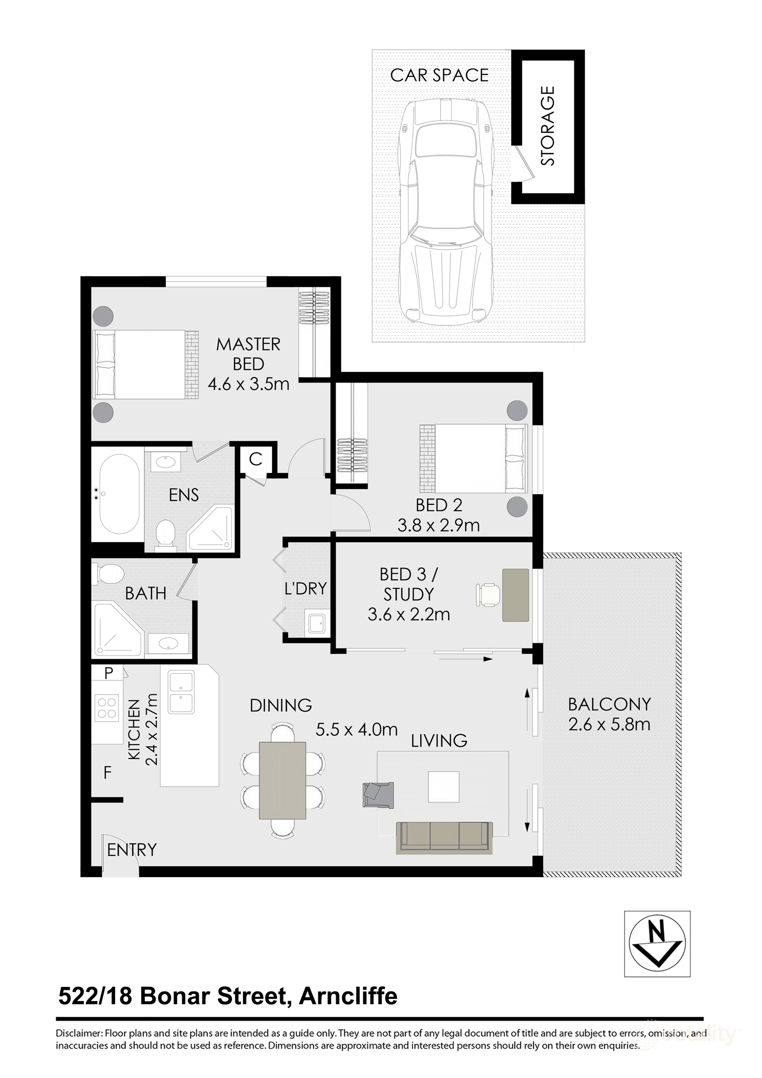 522/18 Bonar St, Arncliffe, NSW 2205