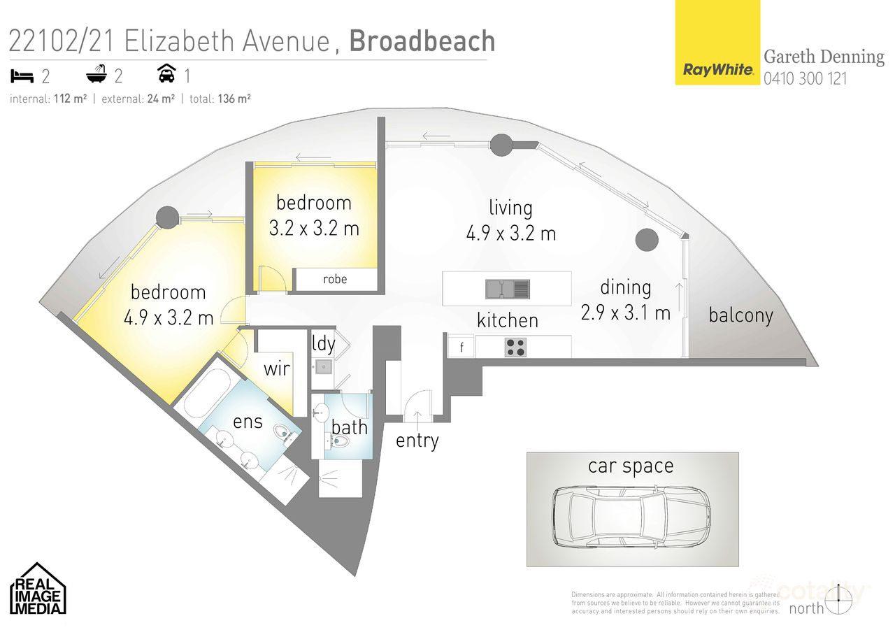 22102/21 Elizabeth Ave, Broadbeach, QLD 4218