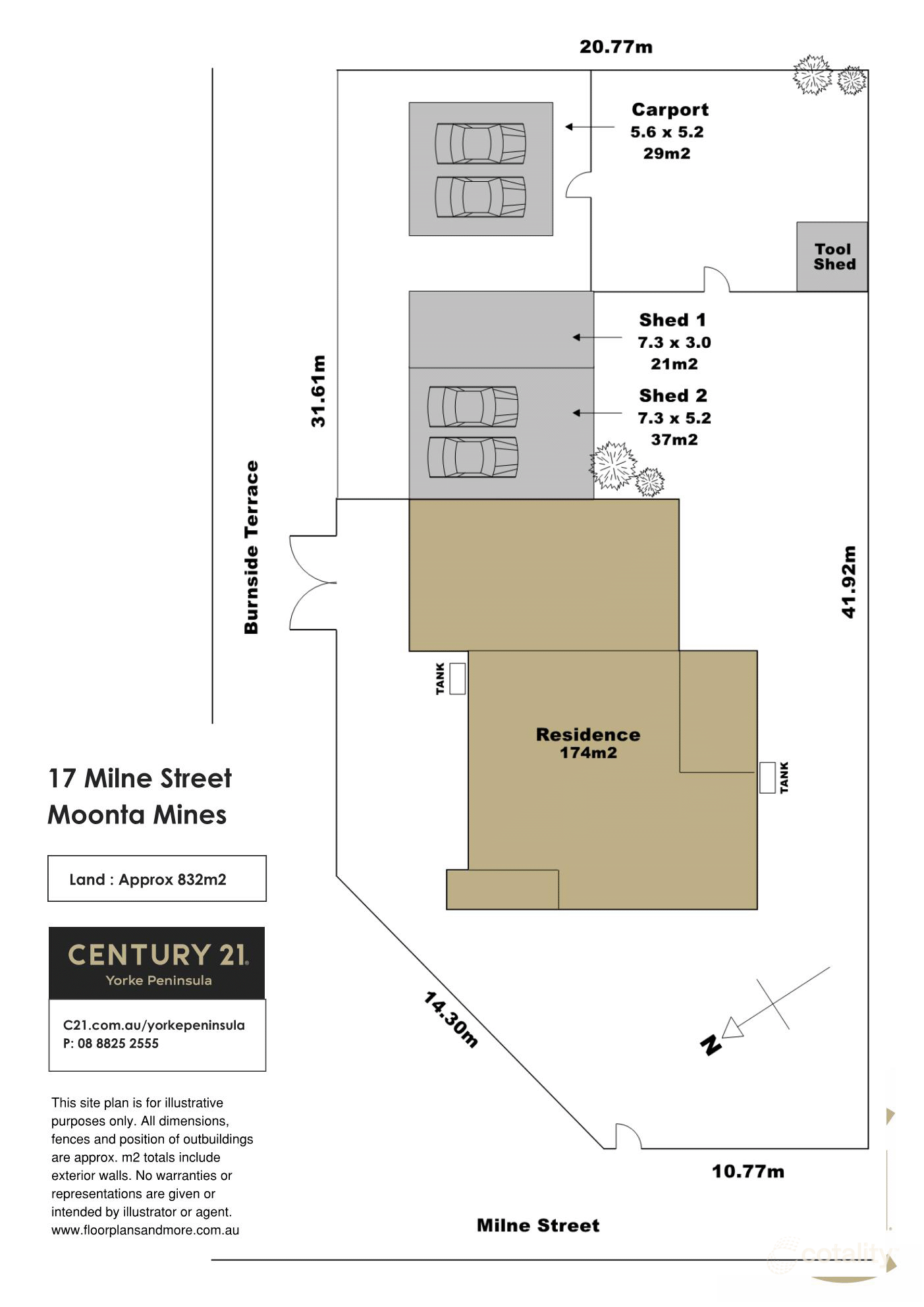 17 Milne St, Moonta Mines, SA 5558