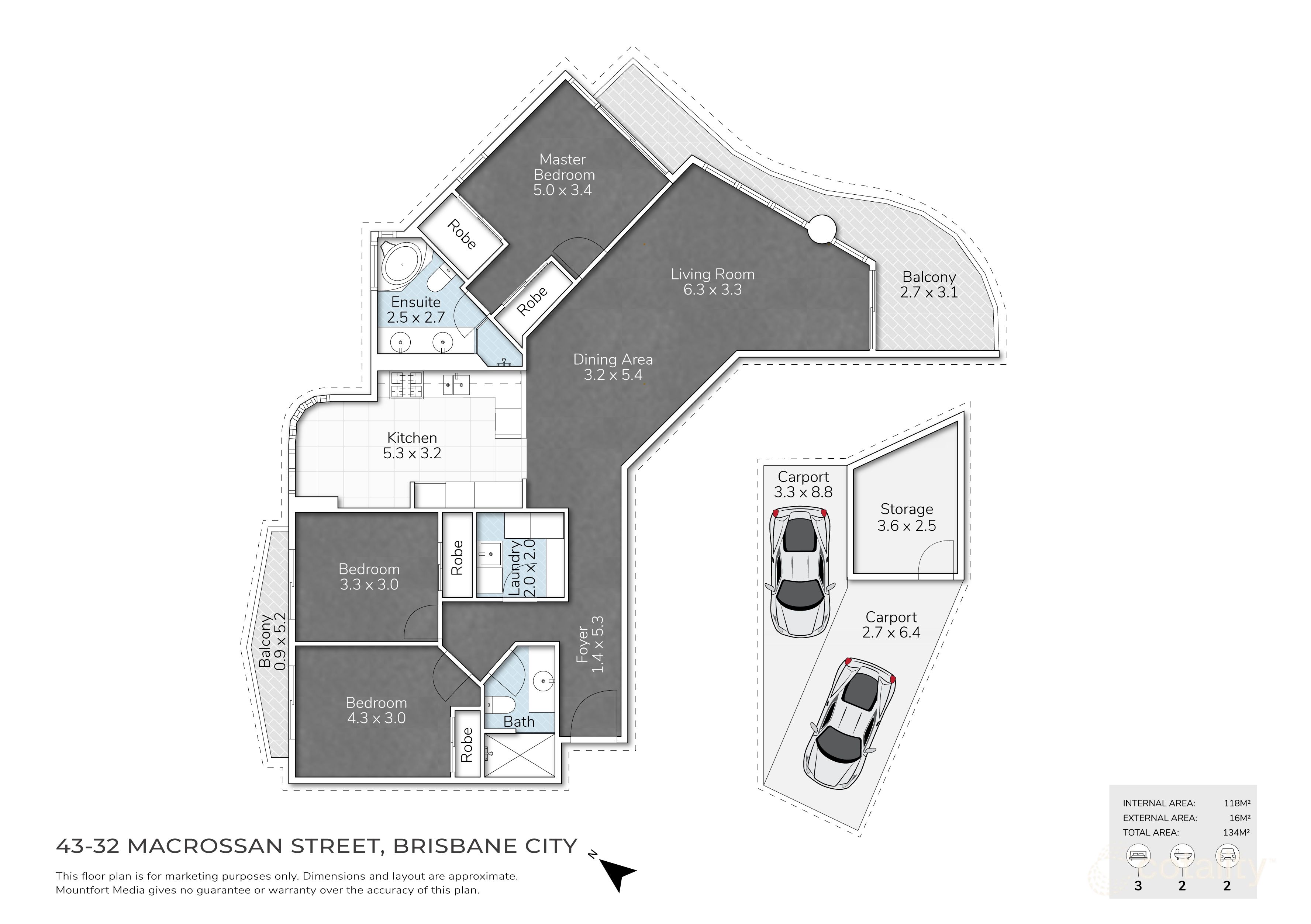 43/32 Macrossan St, Brisbane City, QLD 4000