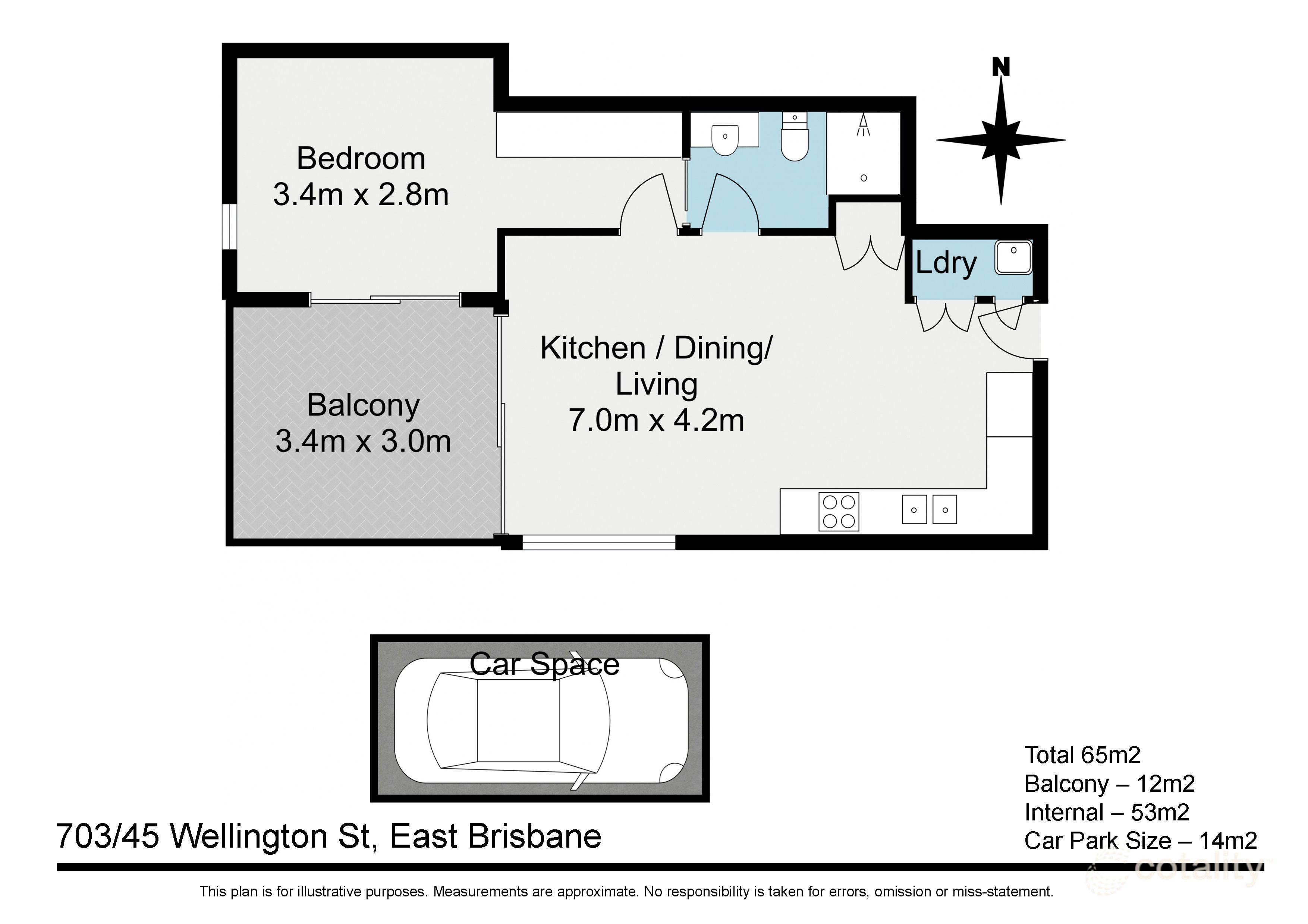 703/45 Wellington Rd, East Brisbane, QLD 4169