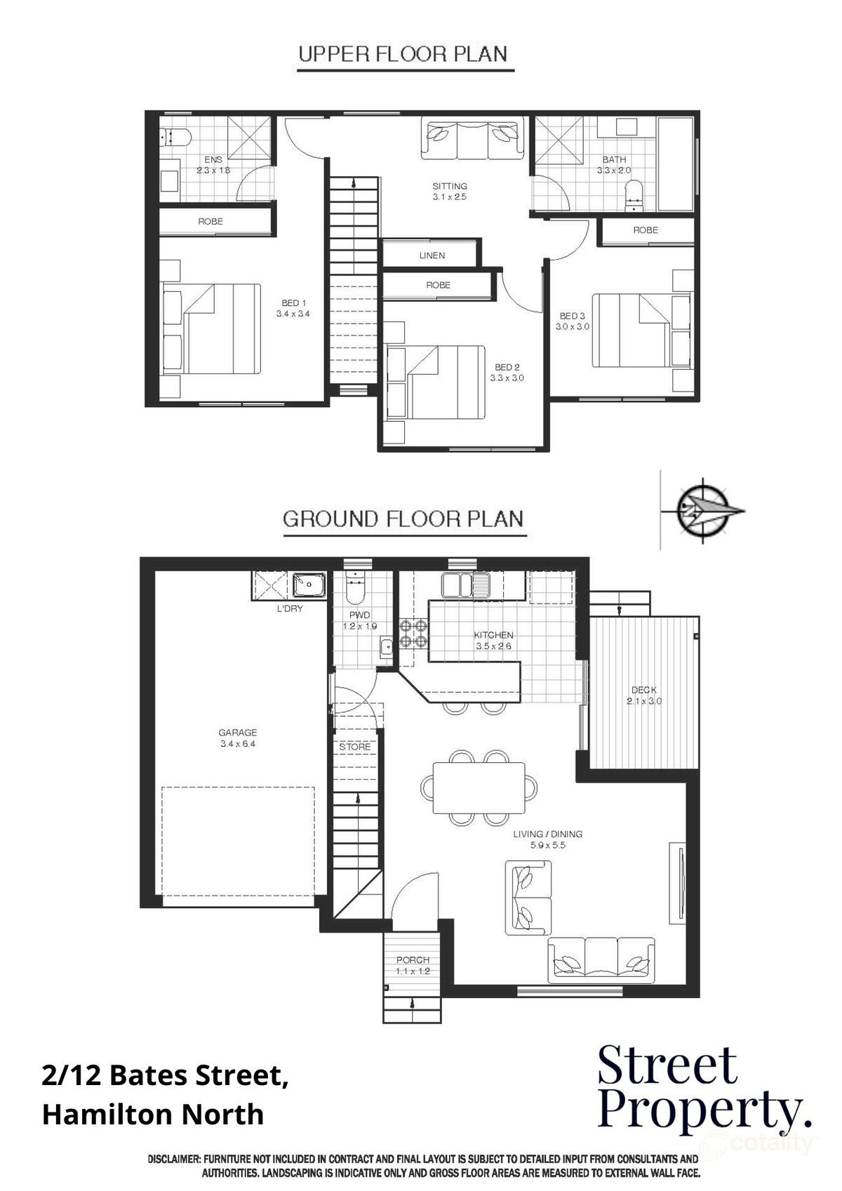 2/12 Bates St, Hamilton North, NSW 2292