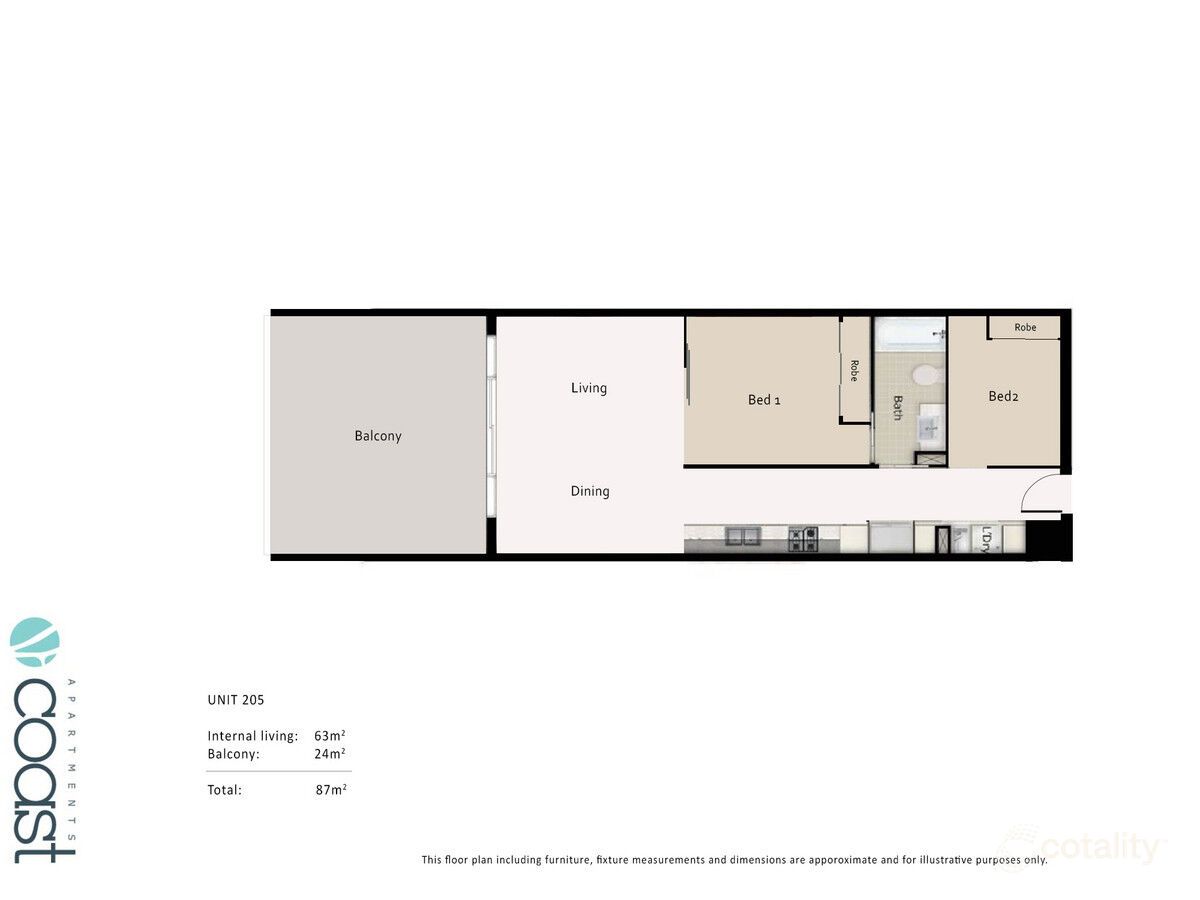 205/17 Bath St, Labrador, QLD 4215