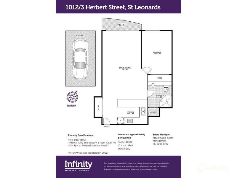 1012/3 Herbert St, St Leonards, NSW 2065