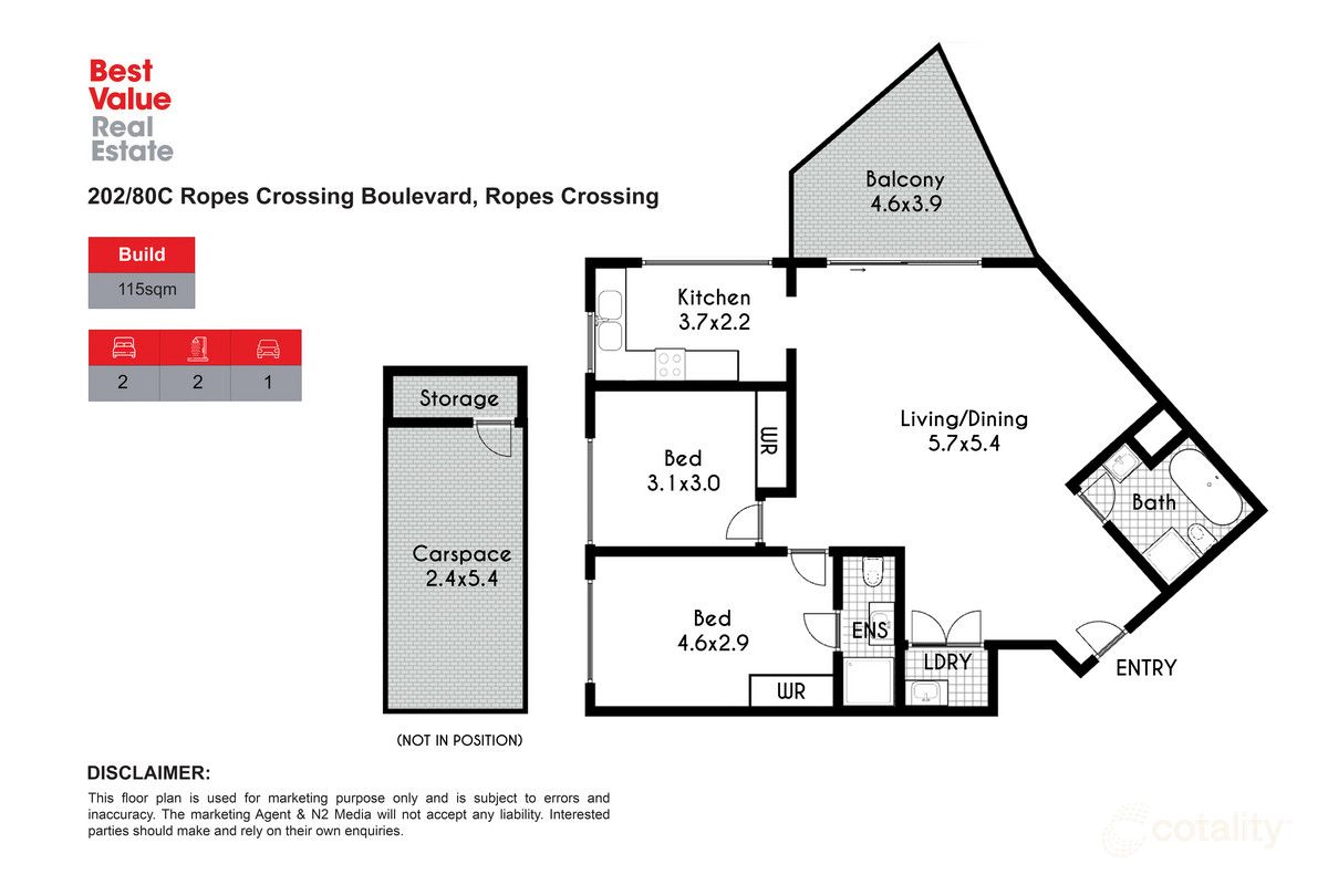 202/80c Ropes Crossing Bvd, Ropes Crossing, NSW 2760