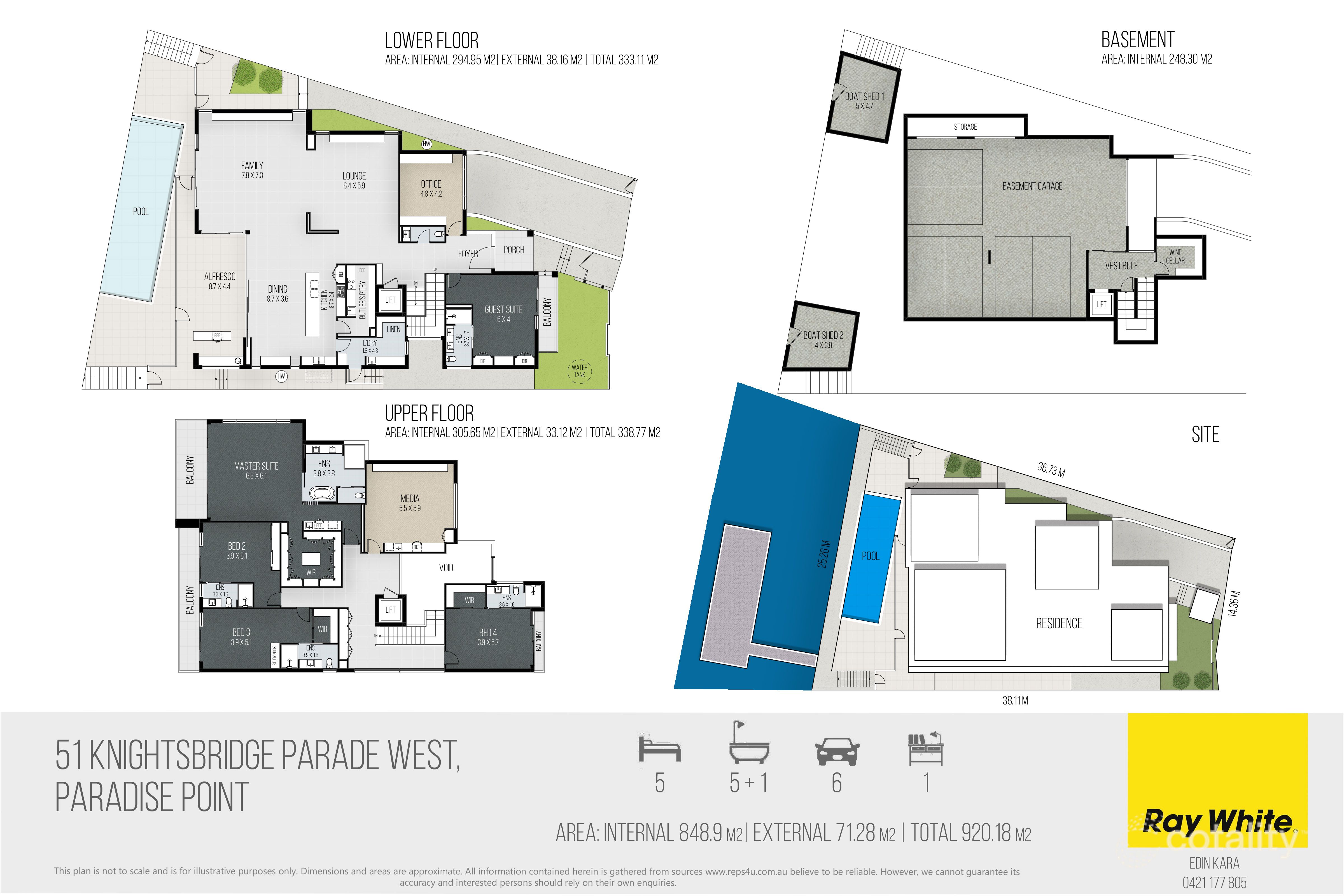 51 Knightsbridge Pde W, Paradise Point, QLD 4216