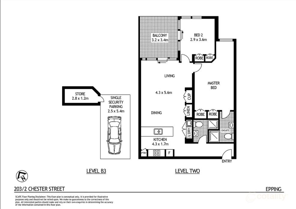 203/2-4 Chester St, Epping, NSW 2121