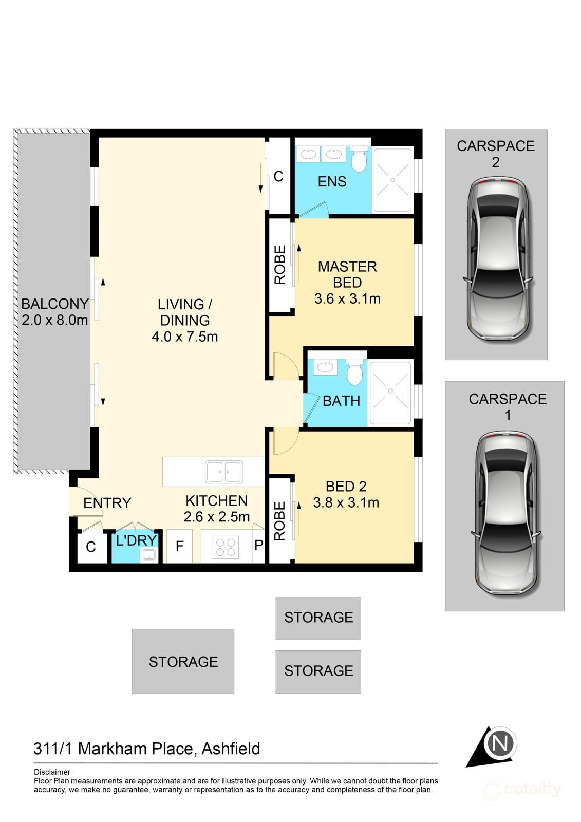 311/1 Markham Pl, Ashfield, NSW 2131