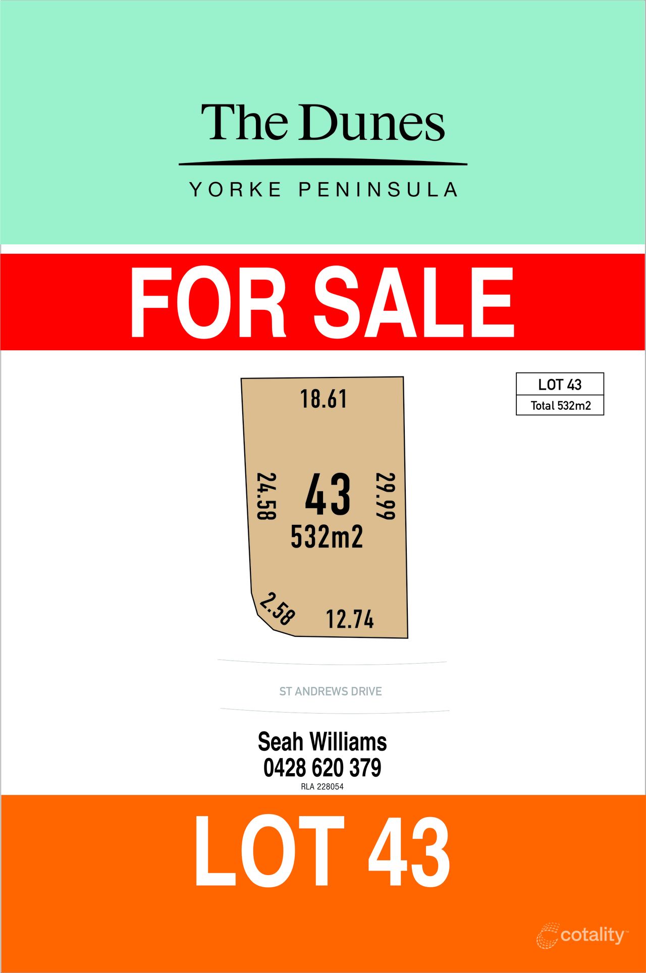 43 St Andrews Dr, Port Hughes, SA 5558