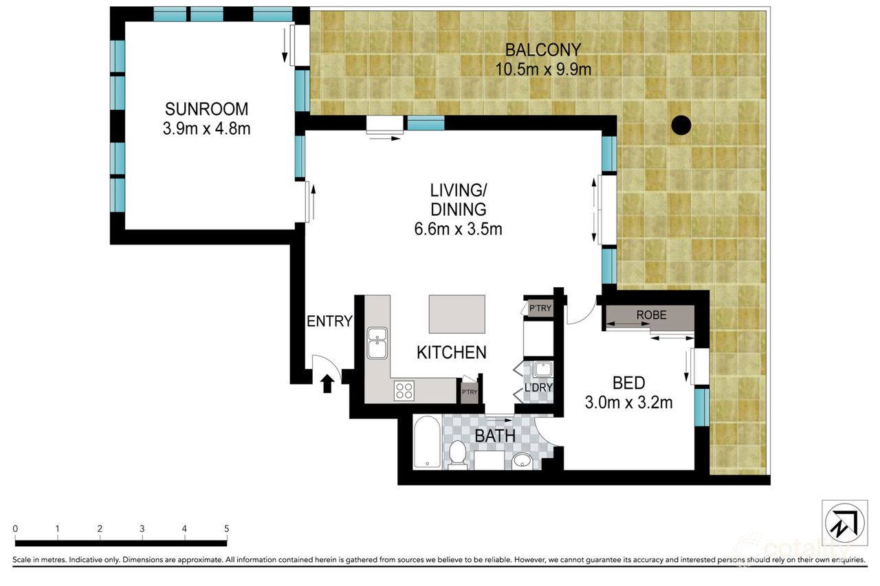 1/19 Thorn St, Kangaroo Point, QLD 4169
