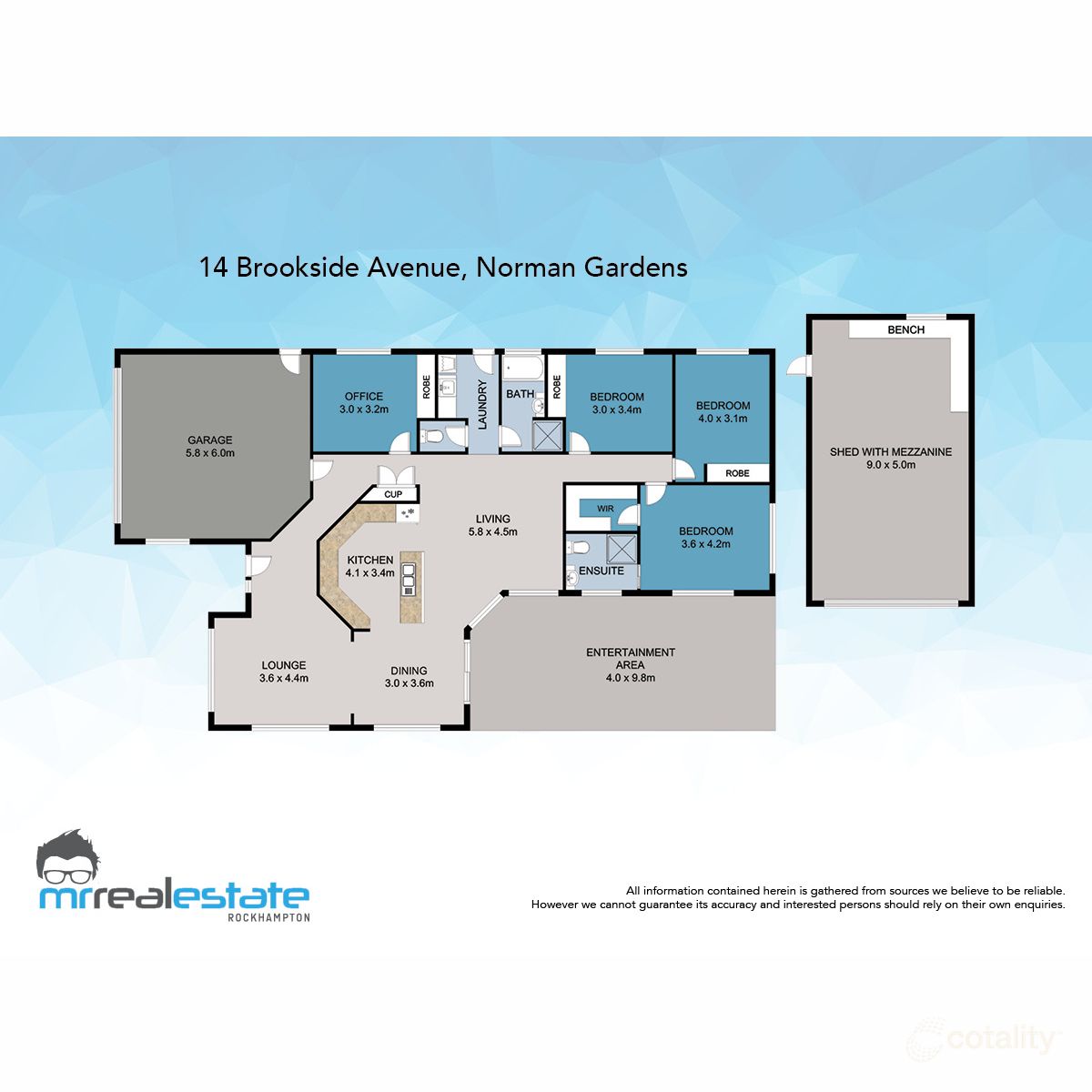 14 Brookside Ave, Norman Gardens, QLD 4701