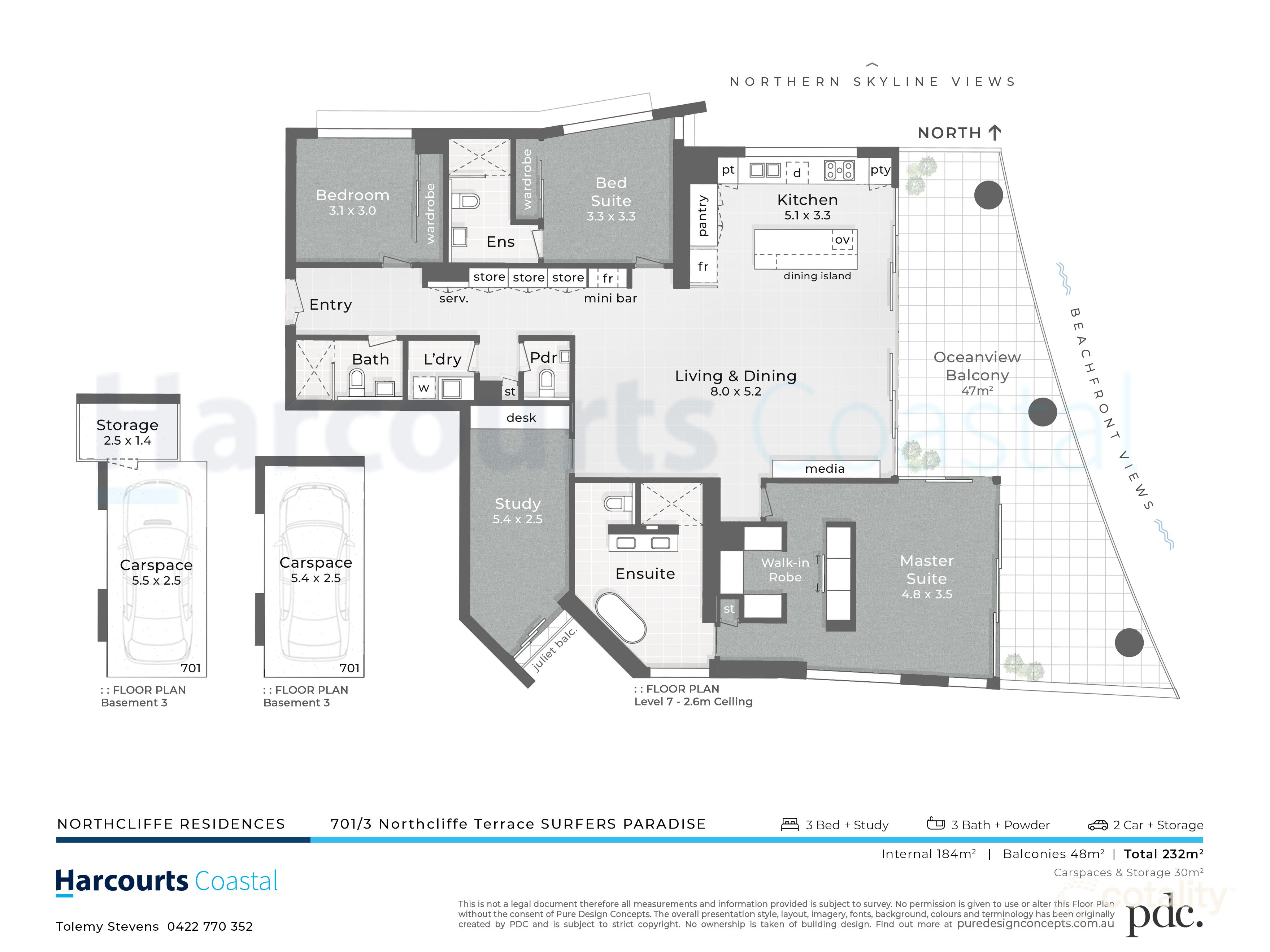 701/3 Northcliffe Tce, Surfers Paradise, QLD 4217