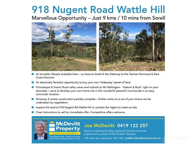 Lot 16/918 Nugent Rd, Wattle Hill, TAS 7172