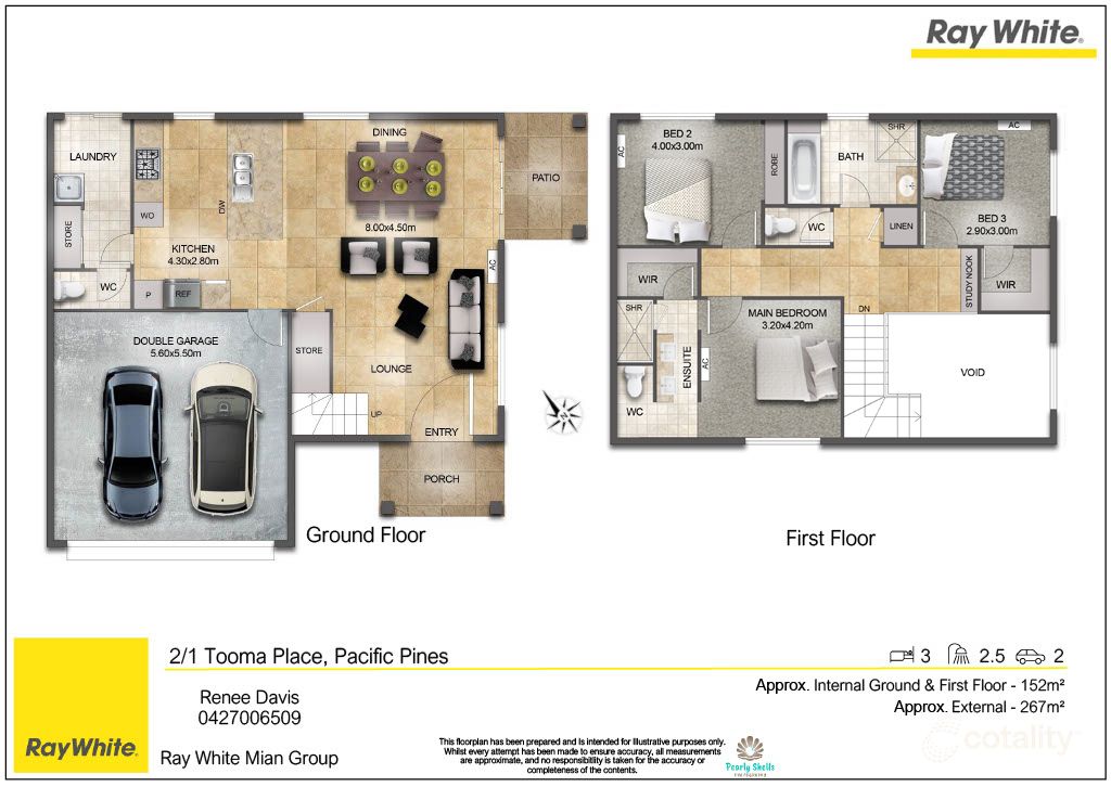 2/1 Tooma Pl, Pacific Pines, QLD 4211