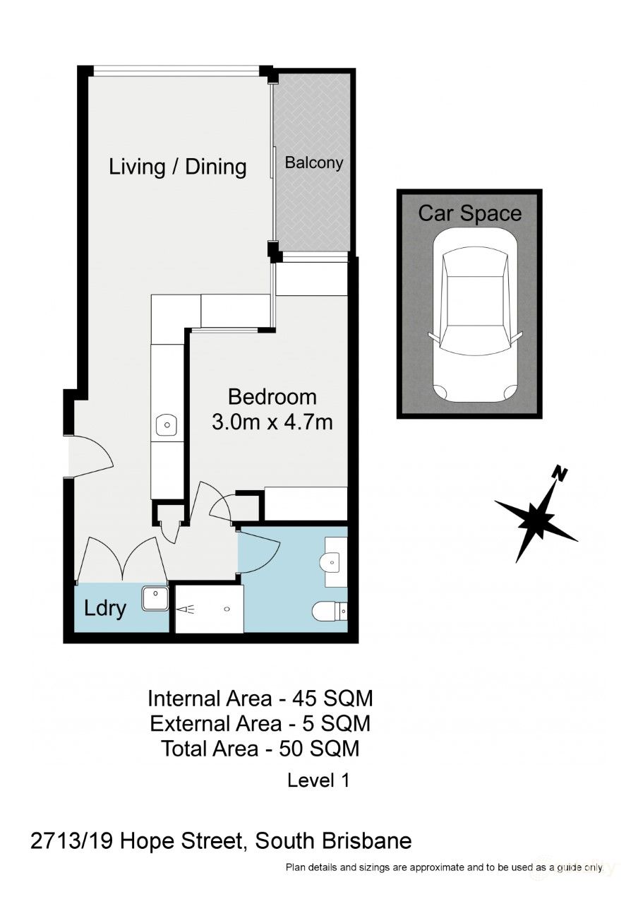 2713/19 Hope St, South Brisbane, QLD 4101