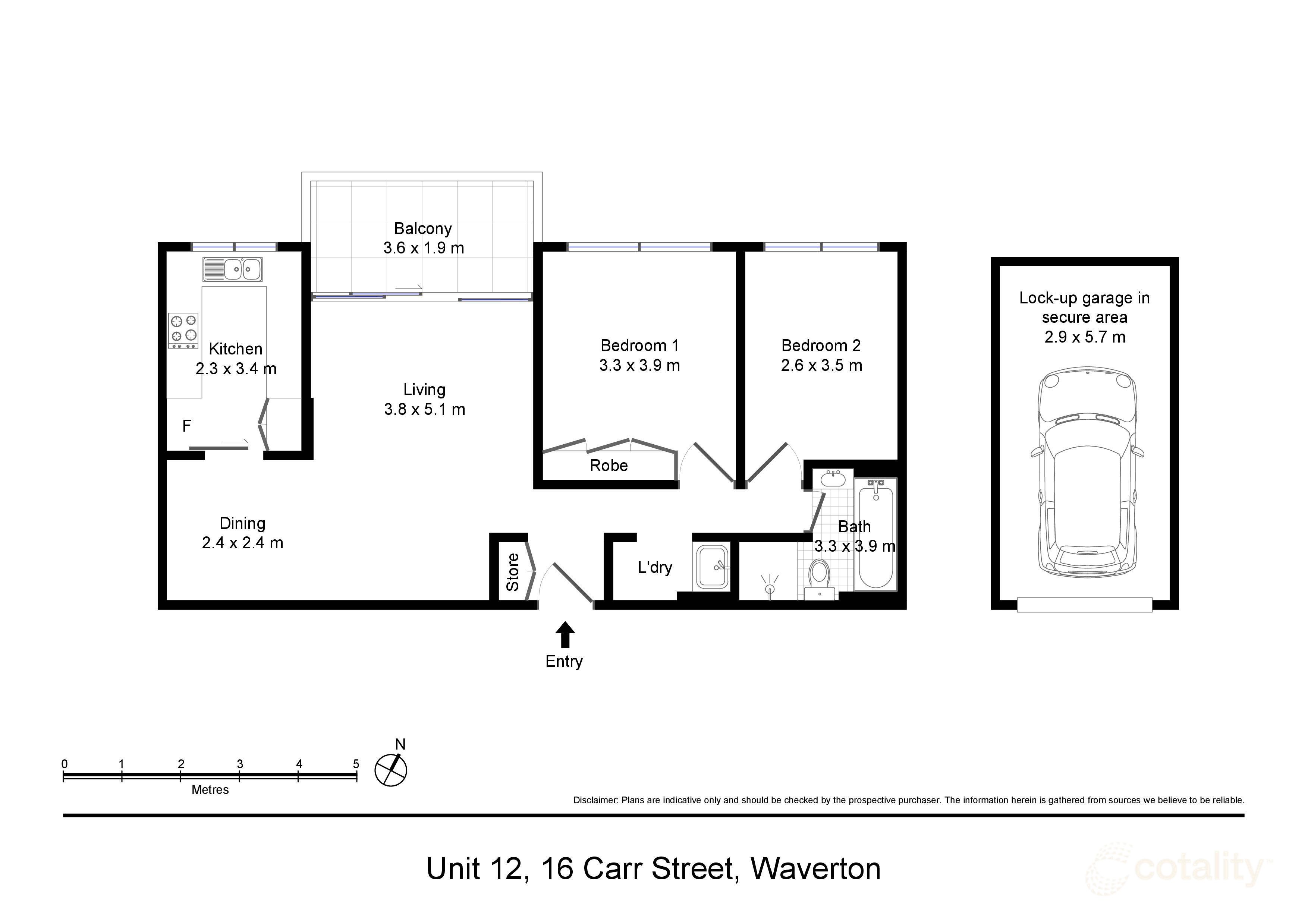 3/16 Carr St, Waverton, NSW 2060