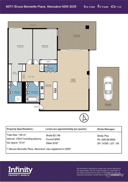 607/1 Bruce Bennetts Pl, Maroubra, NSW 2035