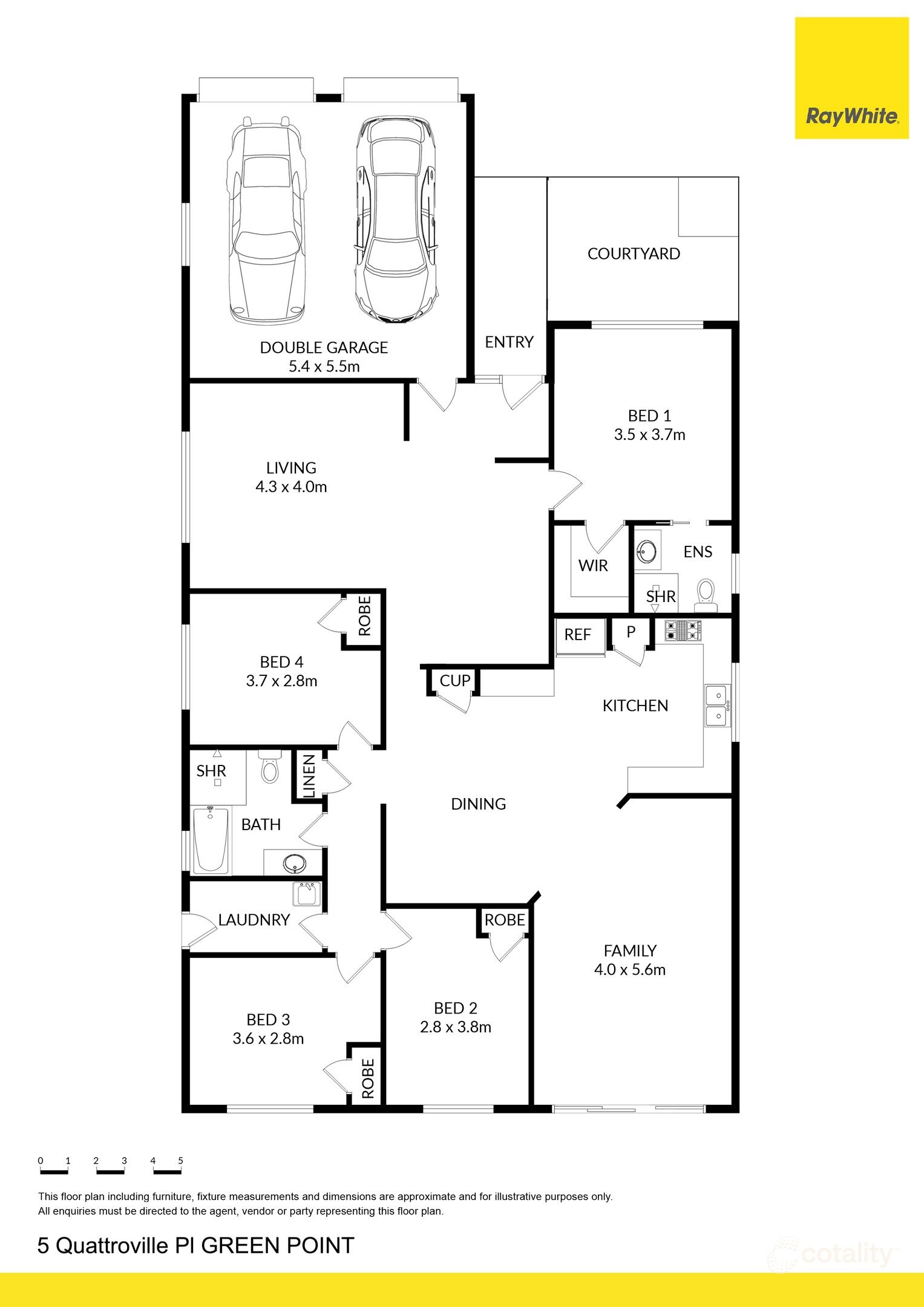 5 Quattroville Pl, Green Point, NSW 2251