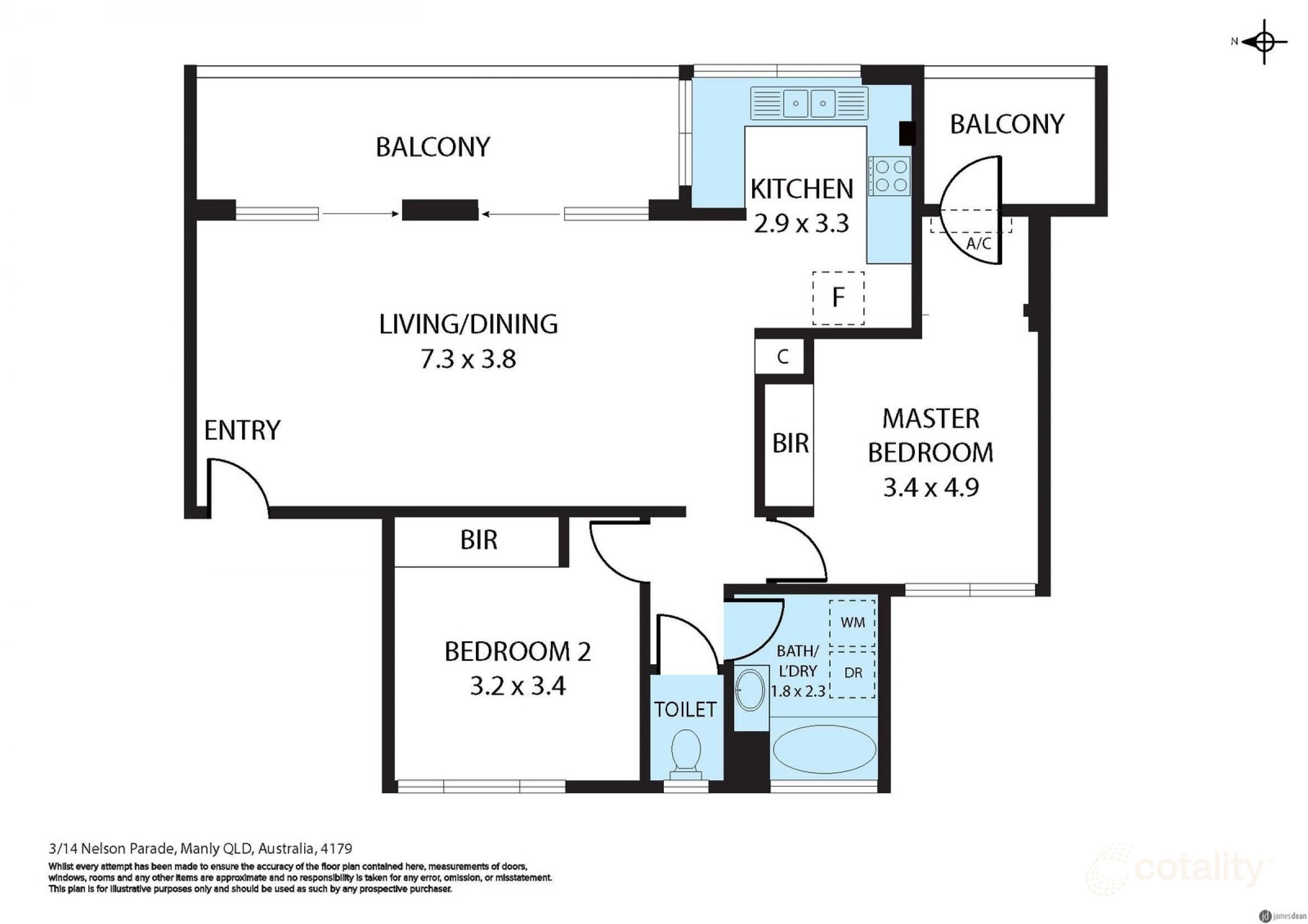 3/14 Nelson Pde, Manly, QLD 4179