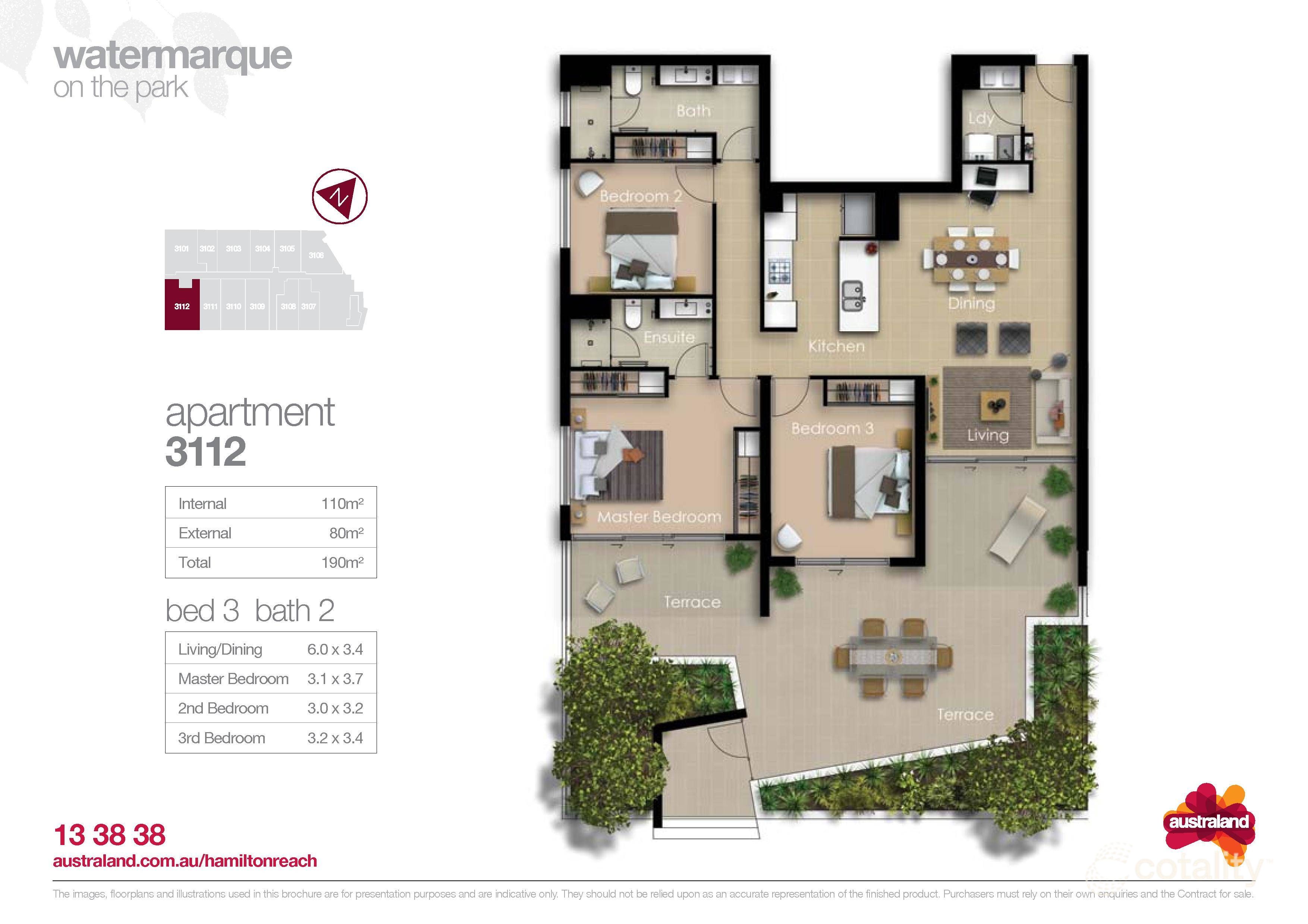 3112/126 Parkside Cct, Hamilton, QLD 4007