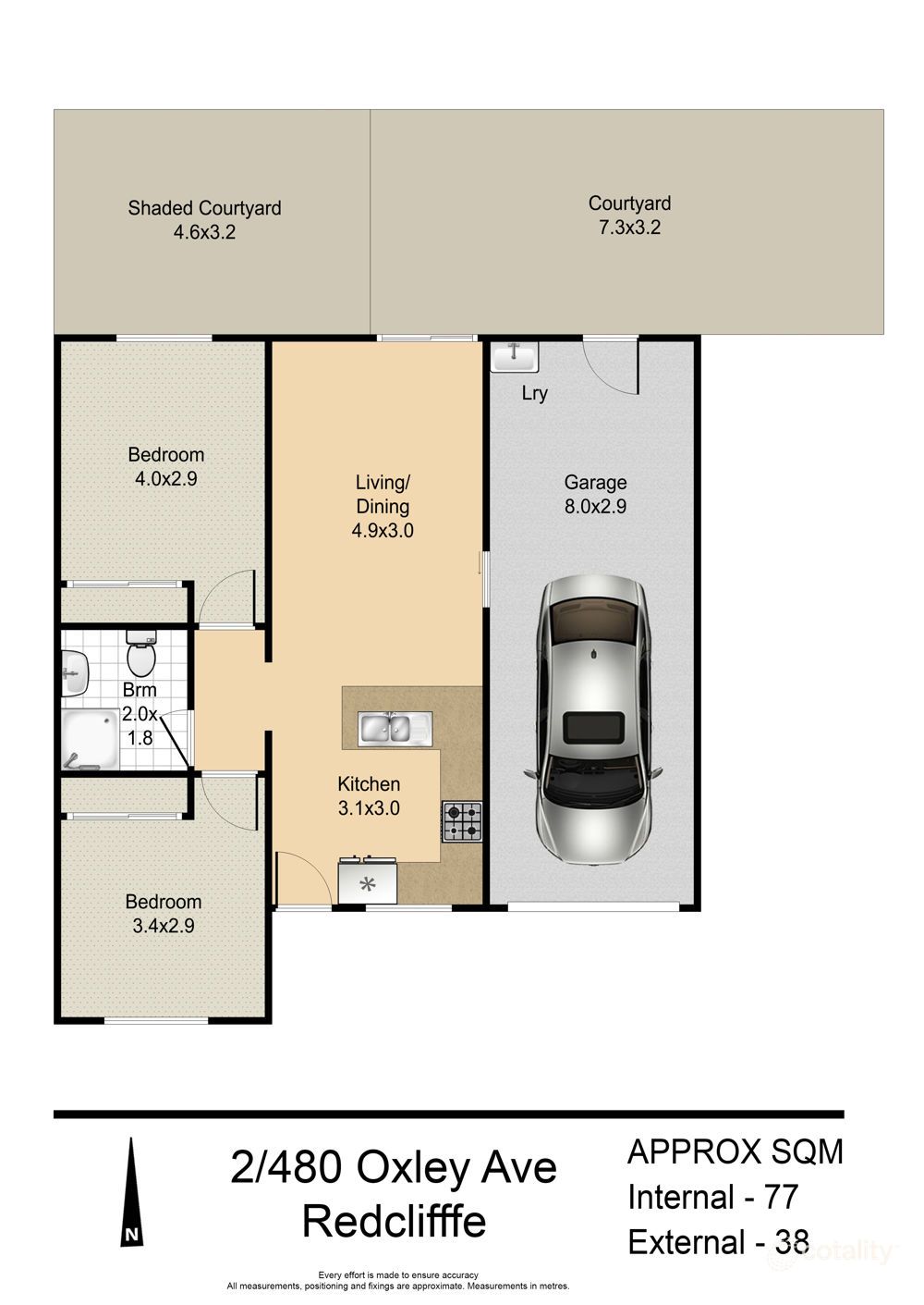2/490-492 Oxley Ave, Redcliffe, QLD 4020