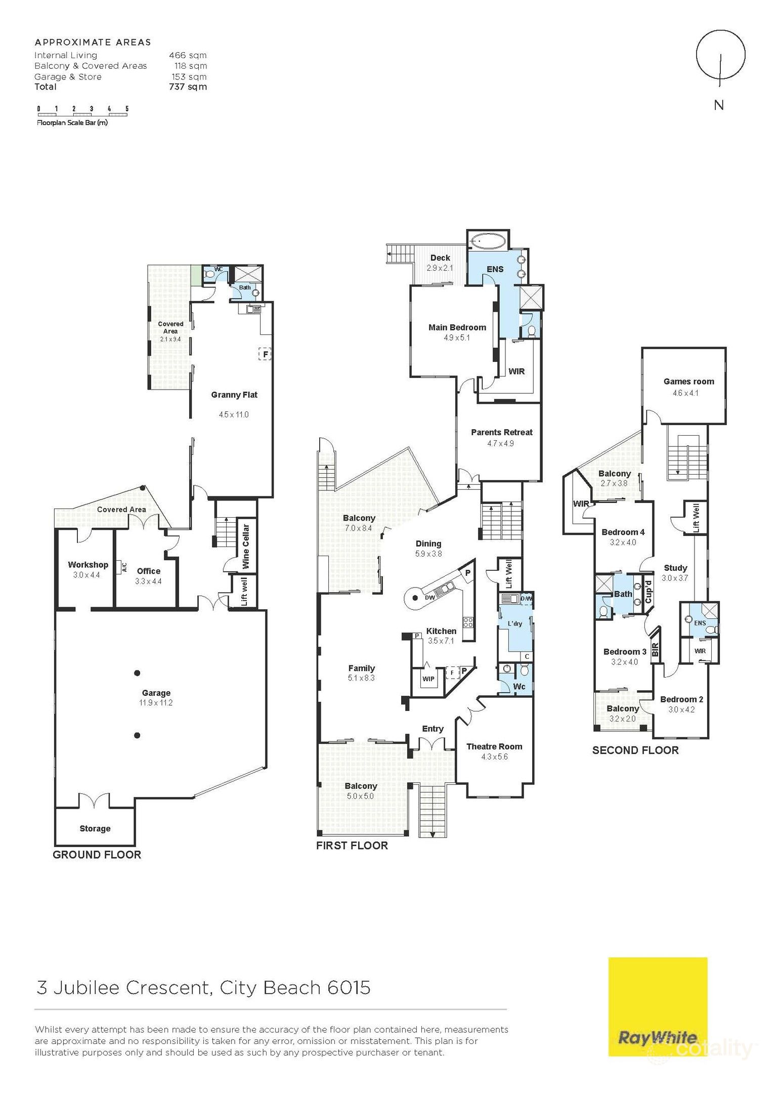 3 Jubilee Cres, City Beach, WA 6015