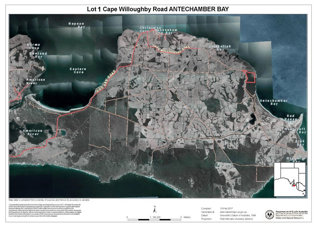 Lot 1 Cape Willoughby Rd, Antechamber Bay, SA 5222