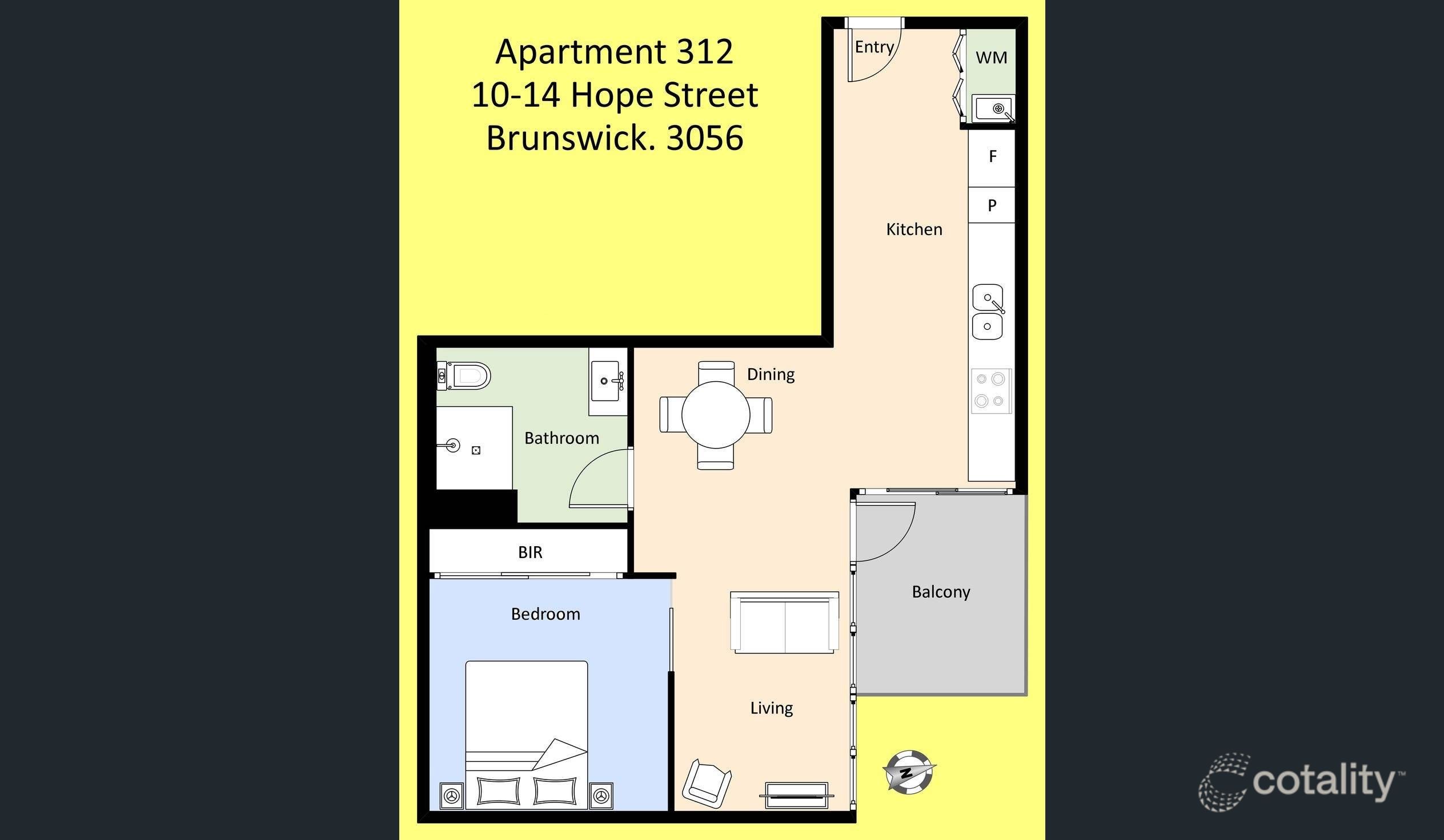 312/10-14 Hope St, Brunswick, VIC 3056