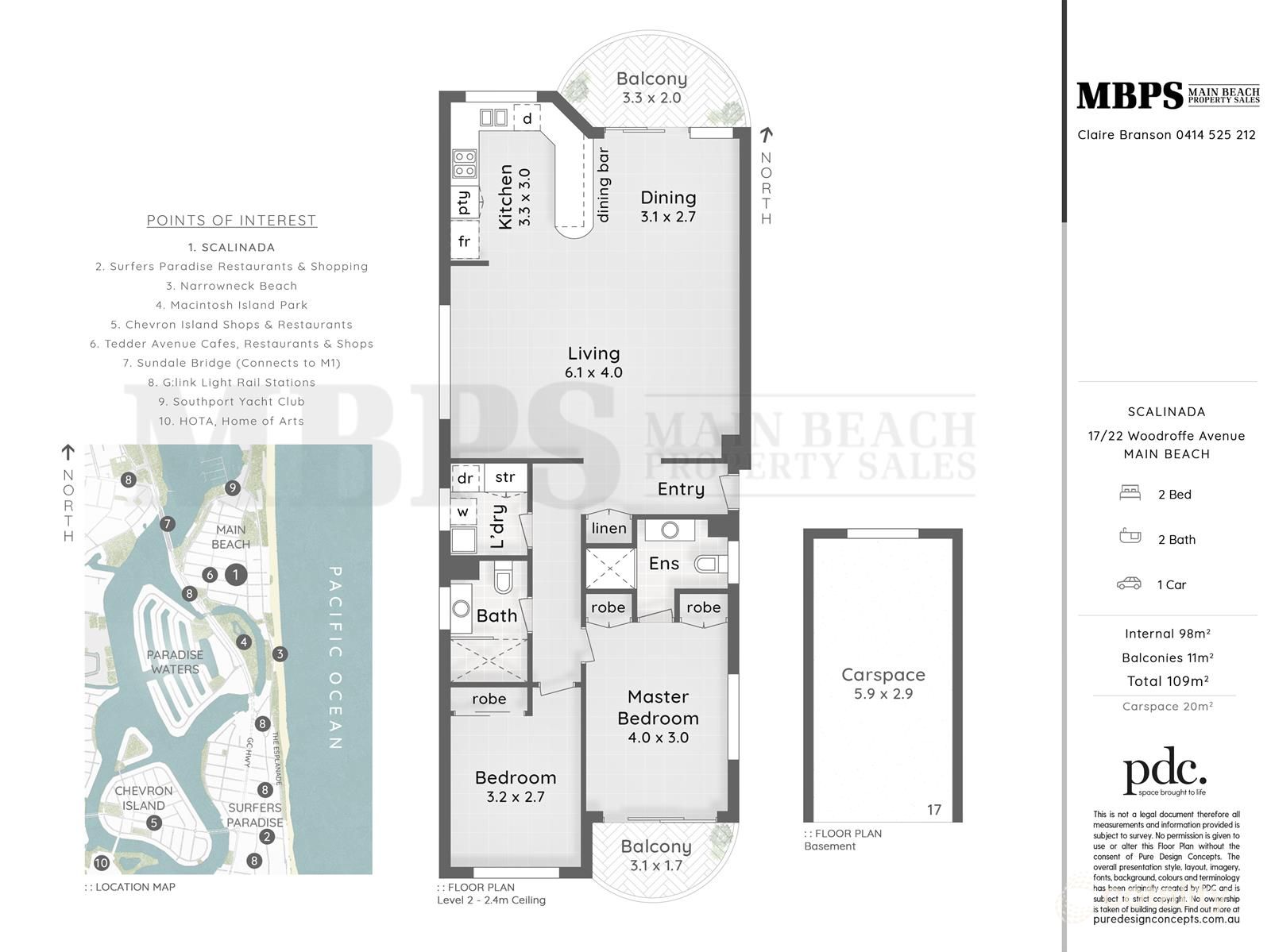 17/22 Woodroffe Ave, Main Beach, QLD 4217