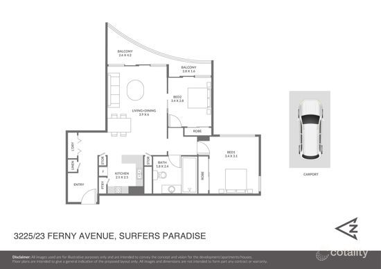 3255/23 Ferny Ave, Surfers Paradise, QLD 4217