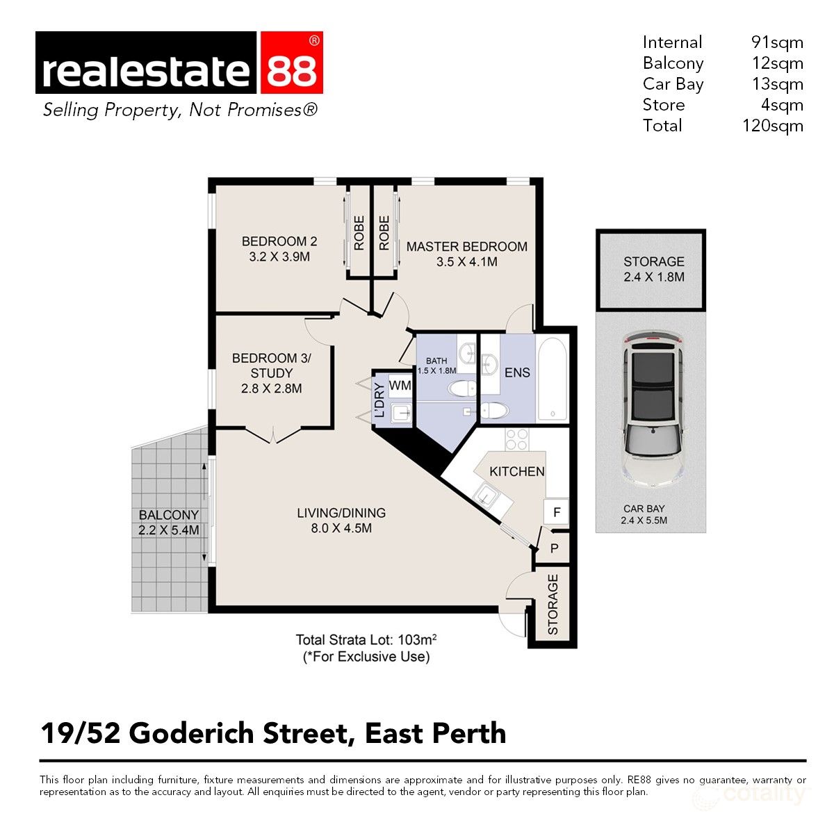 19/52-56 Goderich St, East Perth, WA 6004