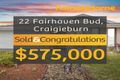 Property photo of 22 Fairhaven Boulevard Craigieburn VIC 3064