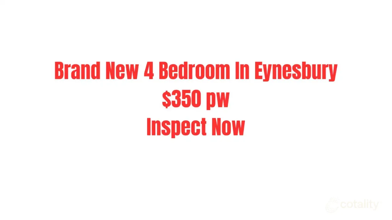 4-bedroom house at 45 Cherrypool Crescent, Eynesbury, VIC 3338, Melton, Victoria