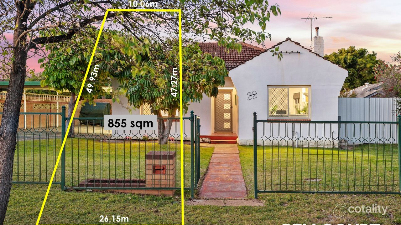 3-bedroom house at 22 Griffin Crescent, Manning, WA 6152, South Perth Council, Western Australia