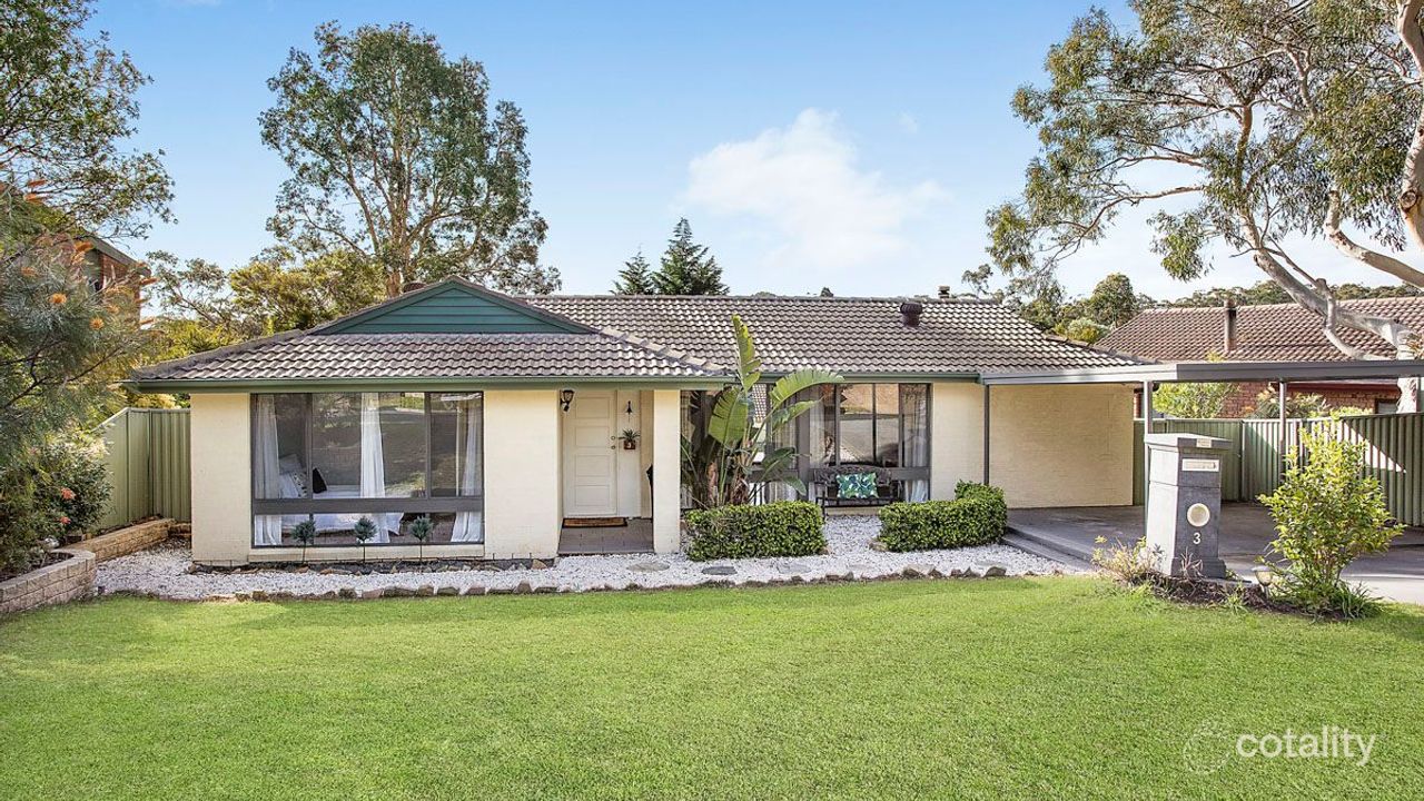 3-bedroom house at 3 Larkspur Place, Heathcote, NSW 2233, Sutherland, New South Wales