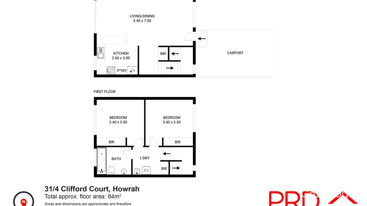 2-bedroom unit at 31/2-4 Clifford Court, Clarence Council, Tasmania