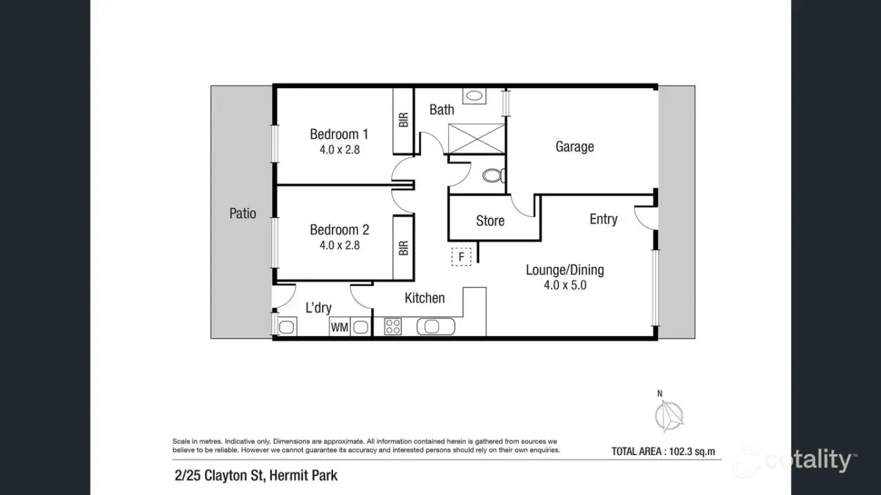 2-bedroom unit at 2/25 Clayton Street, Hermit Park, QLD 4812, Townsville, Queensland