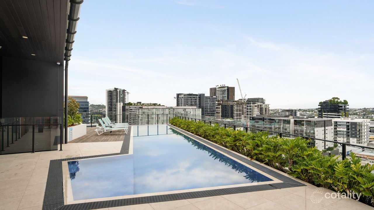 1-bedroom unit at 405/27 Commercial Road, Newstead, QLD 4006, Brisbane Council, Queensland