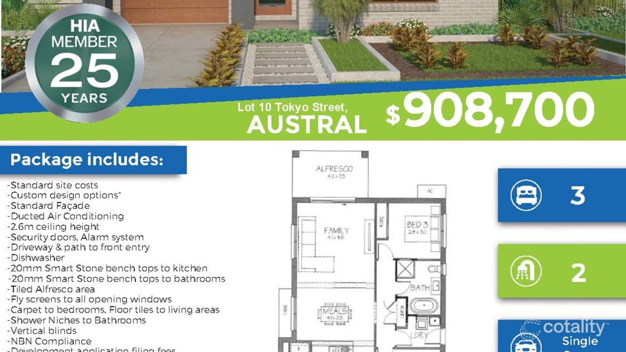 3-bedroom unit at Lot 10 Eighteenth Avenue, Austral, NSW 2179, Liverpool, New South Wales