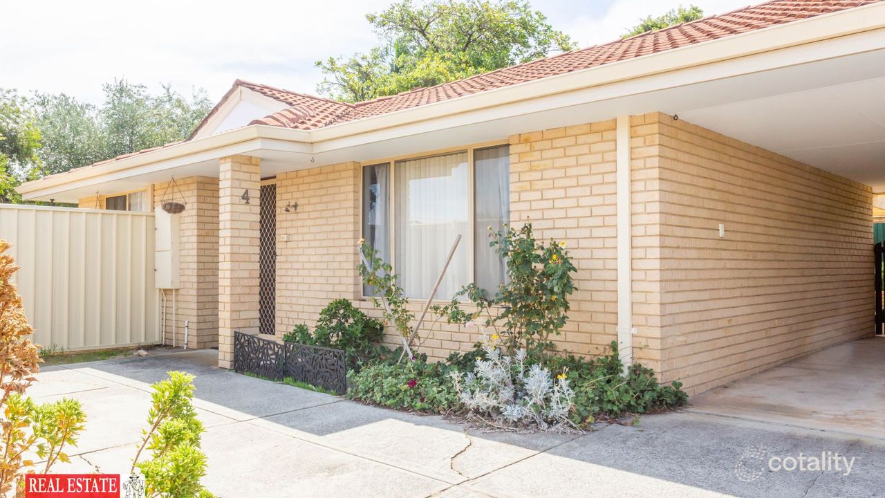 3-bedroom unit at 4/43 Chesterton Road, Bassendean, WA 6054, Bassendean Council, Western Australia