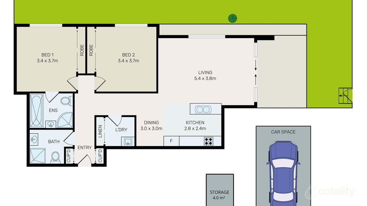 2-bedroom unit at 33/27-33 Boundary Street, Roseville, NSW 2069, Ku-ring-gai Council, New South Wales