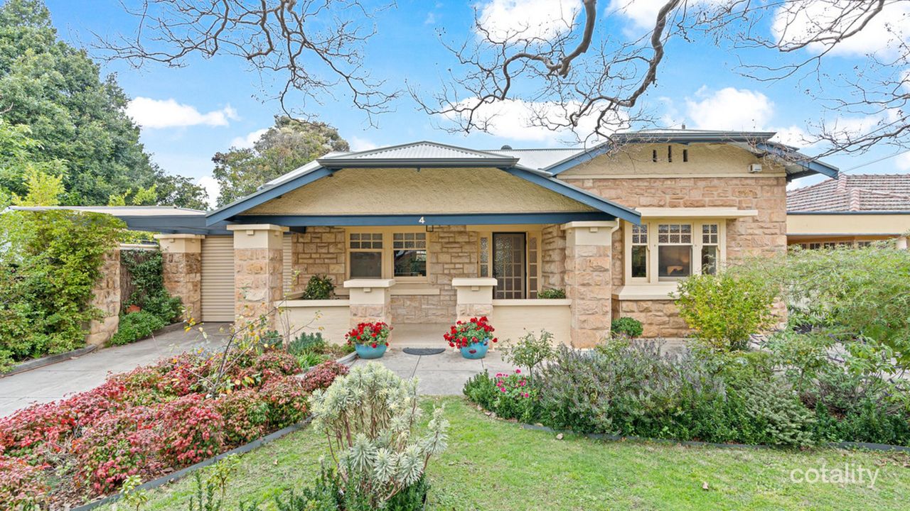 4-bedroom house at 4 Bakewell Street, Tusmore, SA 5065, Burnside Council, South Australia