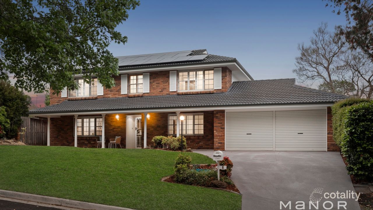5-bedroom house at 6 Kanadah Avenue, Baulkham Hills, NSW 2153, The Hills, New South Wales