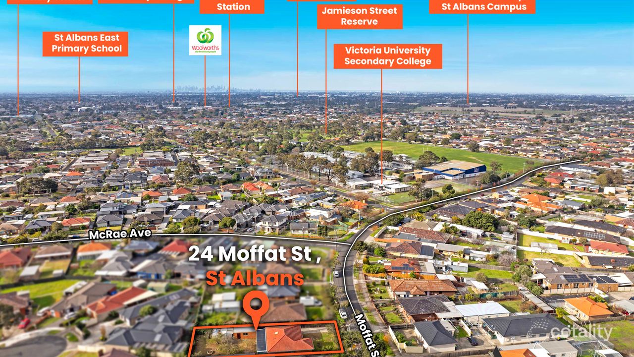 3-bedroom house at 24 Moffat Street, St Albans, VIC 3021, Brimbank, Victoria