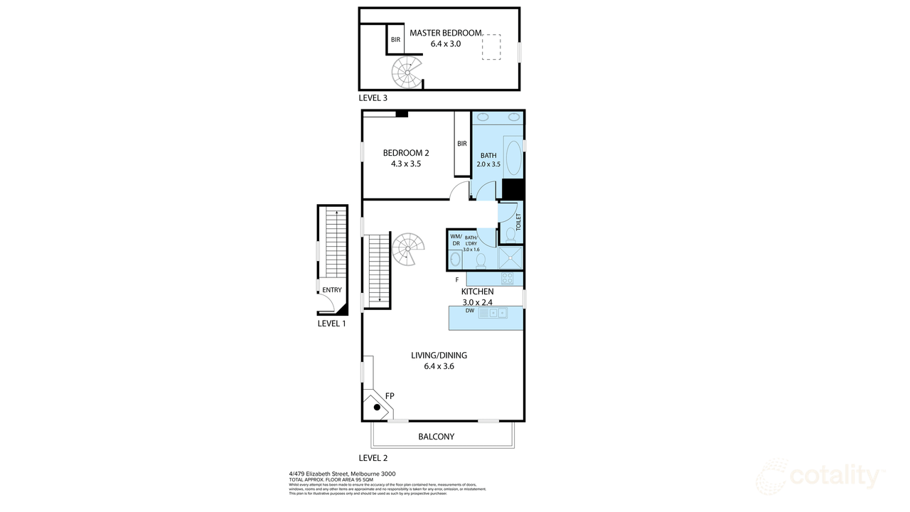 2-bedroom unit at 4/479 Elizabeth Street, Melbourne, VIC 3000, Melbourne, Victoria